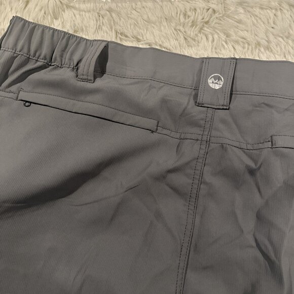 Wrangler Outdoor Mens NWT Field Utility Relaxed fit Shorts 44 gray elastic waist - Picture 11 of 12